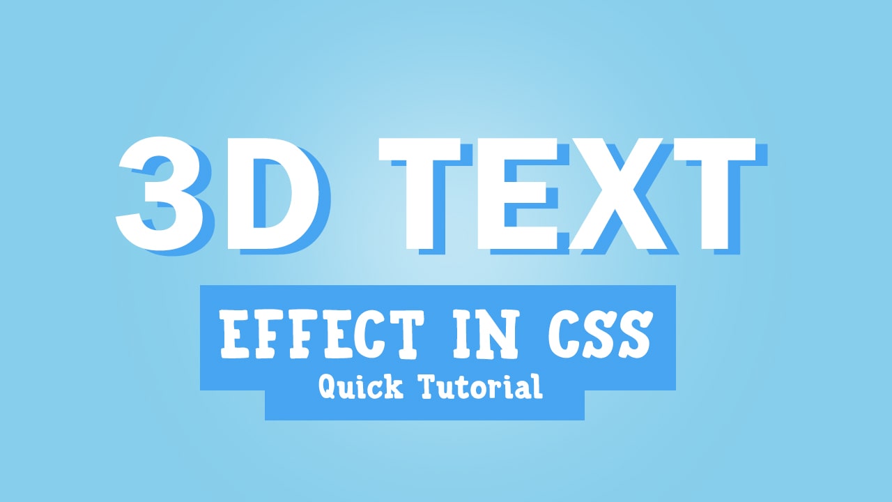 Css буквы. CSS 3d эффект.