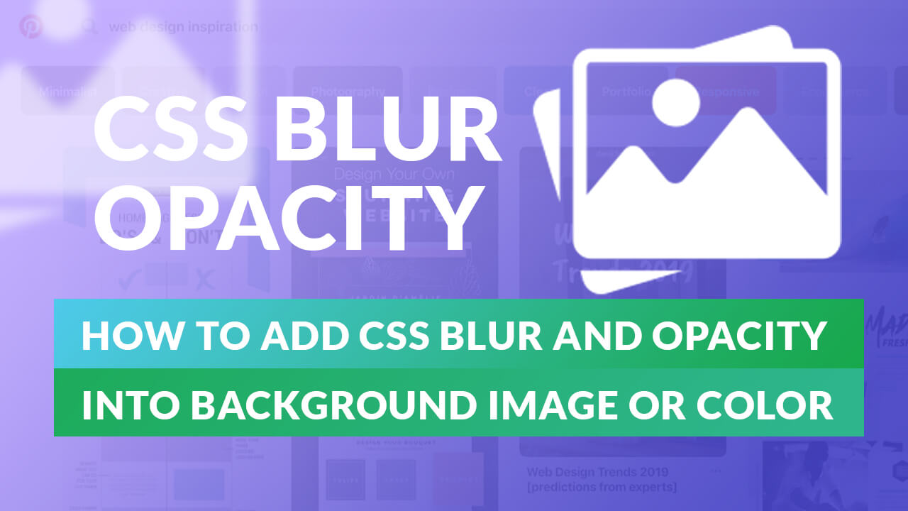 How to Create CSS Blurred and Opacity(Transparent) Background[CODE] -  22bulbjungle